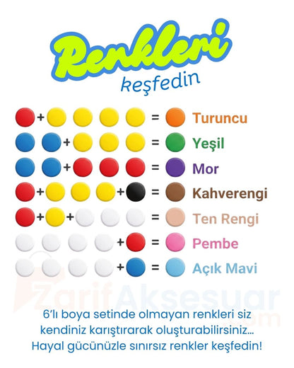 30'lu Dev Figür Boyama Seti Taş Tozu Karışık Hayvan Ve Araçlar Hobi Aktivite Kiti (12 Boya + 2 Fırça)
