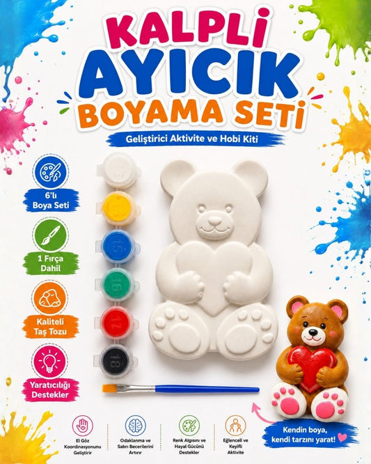 Kalpli Ayıcık Boyama Seti